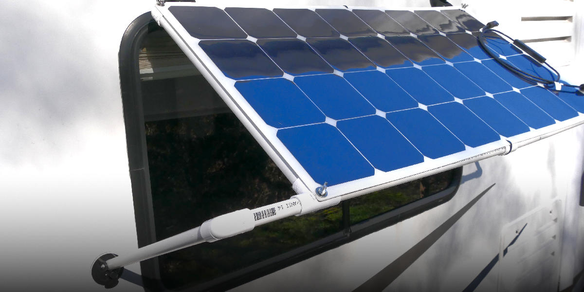 DIY Solar Panel Window Awning - RV With Tito